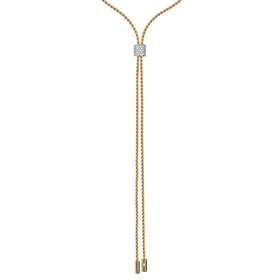 Collier Sautoire Cravate pour femme en or jaune et diamants. Collier Aria Fope 89403CX_BB_G_GBX_070