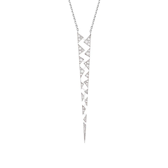 Collier pour femme en or blanc et diamants. Collier Capture Me Akillis PCA0002