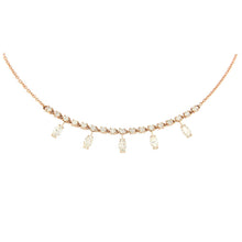 Collier pour femme en or rose et diamants blancs. Collier Dancing Stones Dinos Karalis ME00358-001