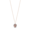 Collier pour femme en or rose et diamants en forme de tête de lion. Collier Innerland Kismet by Milka N0NL01811287Y00.001