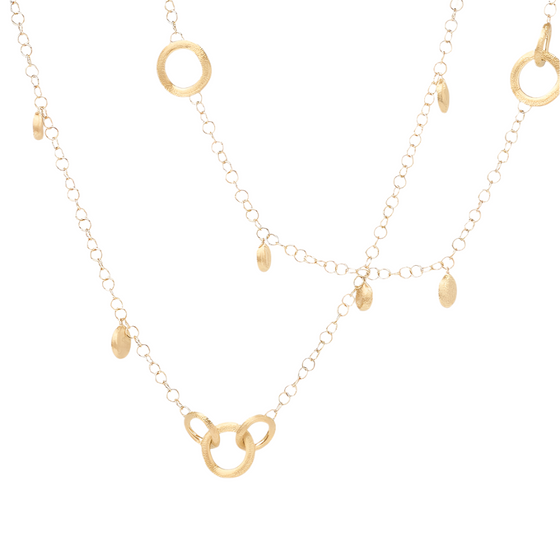 Collier pour femme en or jaune 18 carats. Collier Jaipur Marco Bicego CB2613