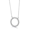Collier pour femme en or blanc 18 carats, motifs boules. Collier Le Carre GD130OB