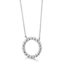  Collier pour femme en or blanc 18 carats, motifs boules. Collier Le Carre GD130OB