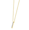 Collier pour femme en or jaune 18 carats et diamants blancs. Collier Le Carre GD166OA.00
