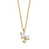 Collier élégant et discret pour femme en or jaune et diamants. Collier Le Carré GD174OA.00