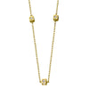 Collier pour femme en or jaune et diamants motifs cube. Collier Le Carré GD182OA
