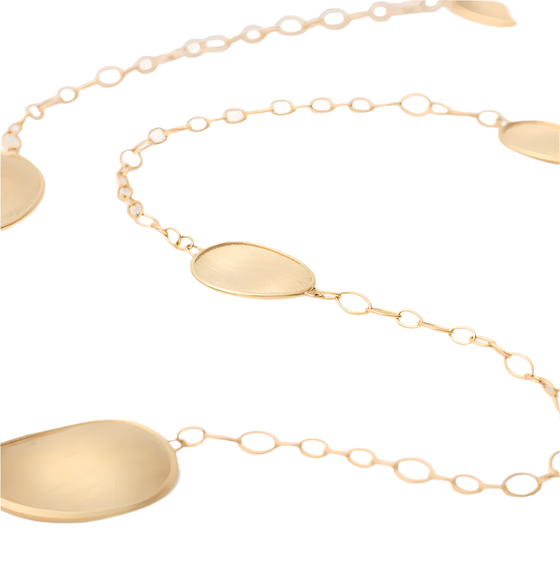 Collier pour femme en or jaune 18 carats. Collier Lunaria Marco Bicego CB1790