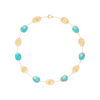 Collier pour femme en or jaune 18 carats et amazonites. Collier Lunaria Marco Bicego CB2099-AMA01-Y-02
