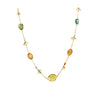 Collier pour femme en or jaune 18 carats et tourmalines multicolores. Collier Lunaria Marco Bicego CB2574-BMTM01
