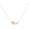 Collier pour femme en or jaune 18 carats et diamants blancs. Collier Lunaria Marco Bicego CB2591-B