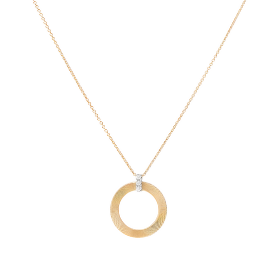 Collier pour femme en or jaune 18 carats et diamants. Collier Masai Marco Bicego CG797B