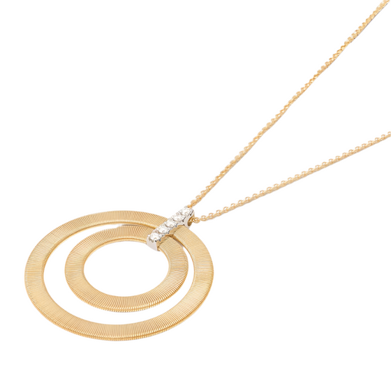Collier pour femme en or jaune 18 carats et diamants. Collier Masai Marco Bicego CG800