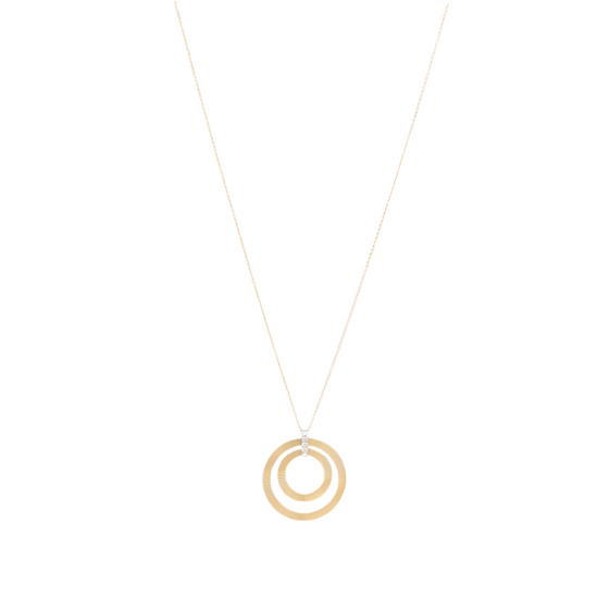 Collier pour femme en or jaune 18 carats et diamants. Collier Masai Marco Bicego CG800