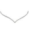 Collier pour femme en or blanc et diamants blancs. Collier Michaud 135178