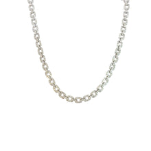  Collier pour femme en or blanc motif maillons pavés de diamants blancs. Collier Michaud 149685