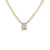 Collier pour femme en or jaune avec un pendentif en diamant blanc. Collier Michaud 154060