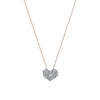 Collier pour femme en or rose et diamants en forme de coeur. Collier Milka's Party Kismet by Milka N0NL01410085Y00.001