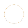 Collier pour femme en or jaune 18 carats et diamants blancs. Collier Silviglia Marco Bicego CB1838-E-B