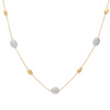 Collier pour femme en or jaune 18 carats et diamants blancs. Collier Silviglia Marco Bicego CB1838-E-B