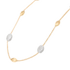 Collier pour femme en or jaune 18 carats et diamants blancs. Collier Silviglia Marco Bicego CB1838-E-B