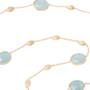 Collier pour femme en or jaune 18 carats et aigue-marines bleues. Collier Silviglia Marco Bicego CB2654_AQ01
