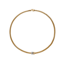  Collier pour homme et femme en or jaune et diamant blanc. Collier Solo Flex'it Fope 62506CX_PB_R_BBB_043