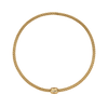 Collier pour homme et femme en or jaune et diamant blanc. Collier Solo Flex'it Fope 62606CBBR
