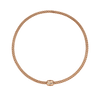Collier pour homme et femme en or rose et diamant blanc. Collier Solo Flex'it Fope 62606CX_BB_G_XXX_040