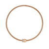 Collier pour homme et femme en or rose et diamant blanc. Collier Solo Flex'it Fope 62606CX_PB_R_XBX_040