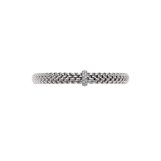 Bracelet pour homme et femme en or blanc et diamants. Bracelet Vendome Flex'it Fope 56002BX_BB_B_XBX_00M