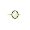 Bague Opale & Tsavorites