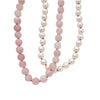 Collier Perles & Quartz Rose