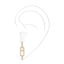  Move Uno Pavé Mono Earring Yellow Gold Diamond Earrings