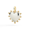 Heart Charm With Malachite