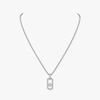 Collier pendentif pavé So Move Collier Diamant Natural Titanium