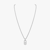 Collier pendentif pavé So Move Collier Diamant Natural Titanium