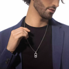 Collier pendentif pavé So Move Collier Diamant Natural Titanium