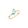 Bague Taille Princesse En Topaze Sky
