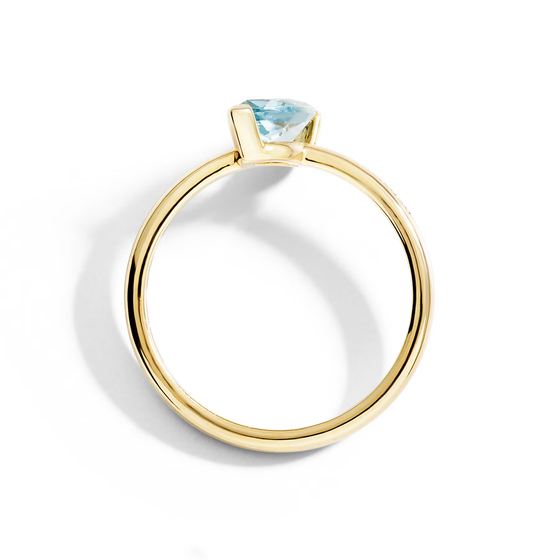 Bague Taille Princesse En Topaze Sky