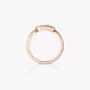 Move Uno pavé ring, small model Pink gold diamond pavé ring Move Uno