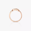 Move Uno Pavé Pink Gold Diamond Ring