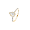 Joy Diamant Poire 0,25ct Bague Diamant Or Jaune