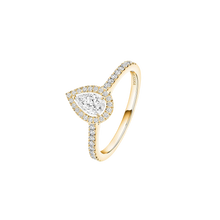  Joy Diamant Poire 0,25ct Bague Diamant Or Jaune