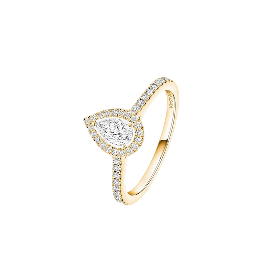 Joy Diamant Poire 0,25ct Bague Diamant Or Jaune
