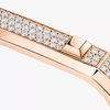 Moderniste two-finger pavé ring