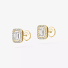 Boucles d'oreilles Joy taille émeraude, petit modèle
