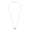 Collier, Pierre De Lune Grise, Or Jaune