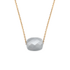Necklace, Grey Moonstone, Yellow Gold