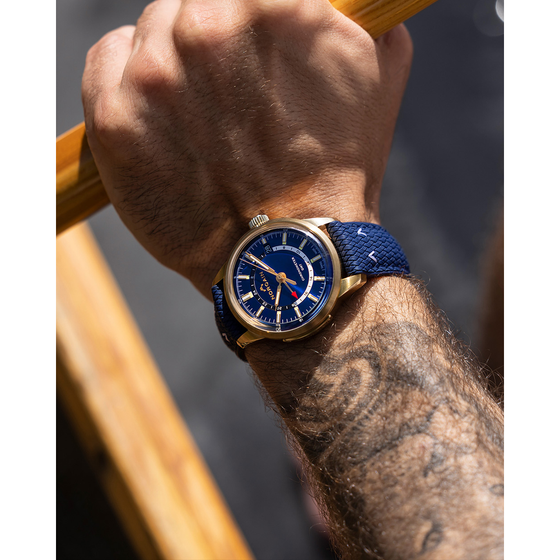 Freedom 60 GMT 40mm Limited Edition - Blue Perlon Rubber