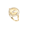 Yellow Gold Diamond Ring Lucky Move SM